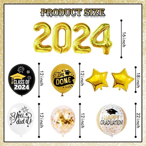 50 Pcs Congrats Grad Graduation Banner Latex Foil Balloon Decorations Class 2024 Personalized Class of 2024 Graduation Banner with 78 Alphabet Stickers Graduation Yard Sign Banner Personalized Red in Kuwait