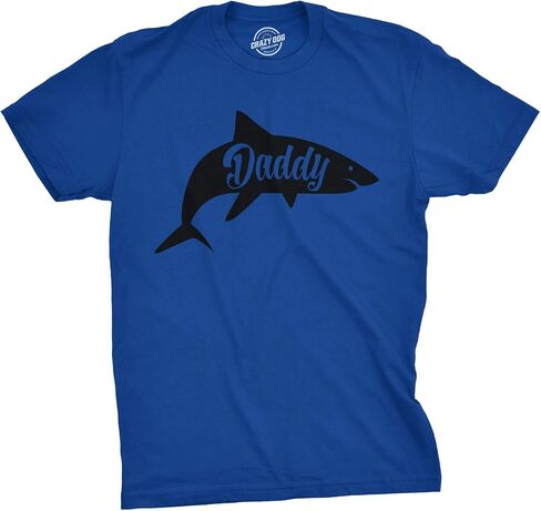 Mens Daddy Shark T Shirt Cute Funny Family Cool Best Dad Vacation Tee for Guys in Saudi Arabia