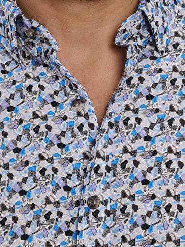 Robert Graham Men's Vance Short Sleeve Woven Shirt in Saudi Arabia