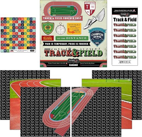 مجموعة قصاصات الورق والملصقات المخصصة لسجل القصاصات، مقاس 12 بوصة × 12 بوصة in Kuwait