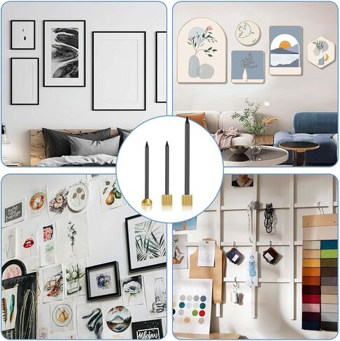 90Pcs Decorative Nails for Hanging 3 Sizes Wall Decorative Nails for Hanging Pictures Frame Kit, Hanging Hardware Tool Hangers for Claw Drywall Nails Small Medium Large Nails in Saudi Arabia