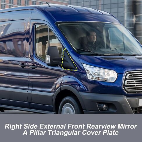 Right Side External Rearview Mirror A-Pillar Triangular Cover Plate Replacement for Ford Transit MK8 2014 2015 2016 2017 2018 2019 2020, BK31-V16004-AD BK31-V16003-AD in Saudi Arabia