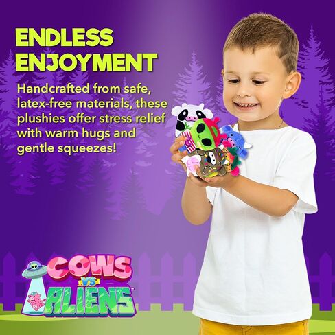 2 Pack | Mystery Bags for Boys and for Girls | Surprise Alien and Cow Plush | Stocking Stuffer of Collectible Bean Toys | Soft Bean-Filled Plushies | Mystery 2pk in Saudi Arabia