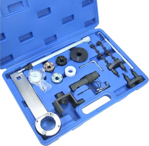 Engine Timing Tool Kit 22pcs Set Compatible with Audi VW VAG 1.8 2.0 TSI/TFSI EA888, with Additional VAS6341 Top Dead Center Indicator dial Gauge, T10170 Top Dead Center Indicator in Kuwait