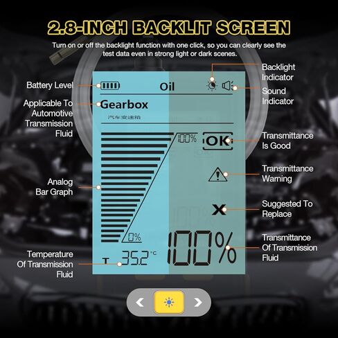 جهاز اختبار سائل ناقل الحركة، جهاز اختبار نفاذية زيت ناقل الحركة، جهاز قياس درجة الحرارة، جهاز اختبار زيت ناقل الحركة الرقمي مع مستشعر درجة الحرارة، أداة تشخيص السيارات، مجموعة اختبار السيارة in Kuwait