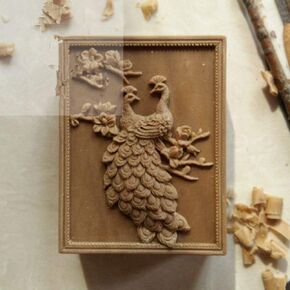 Two Cavities Peacock Silicone Soap Mold Wax Melt Mould Silicone Molds for Decorated Resin Gypsum Crafts,DIY Chocolate Cake Jelly Silicone Mould
