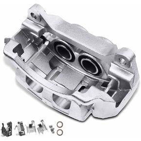 A-Premium Disc Brake Caliper Assembly with Bracket Compatible with Select Chevy, GMC and Isuzu Models - NPR-HD, NQR, W4500/W5500/W5500HD Tiltmaster, W4500/W5500/W5500HD Forward - Front Right Passenger