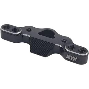 KYX Racing Aluminum Front Camber Block Upgrades Parts Accessories for 1/18 RC Crawler Car LOSI Mini-B Mini-T Buggy (Black)