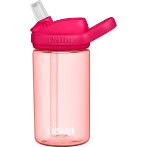 CamelBak Eddy+ Kids BPA-Free Water Bottle with Straw, 14oz, Grapefruit (2282601040)