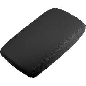 X AUTOHAUX Car Center Console Lid Armrest Seat Box Cover Protector for Audi A6L C6 2005-2011 Armrest Cover Pad Faux Leather Gray