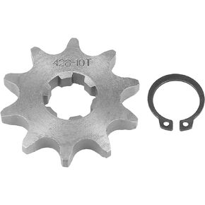 428 Chain 10T 17mm Motorcycle Front Engine Sprocket Titanium Tone for ATV UTV 110cc 125cc 140cc 150cc 160cc Engine