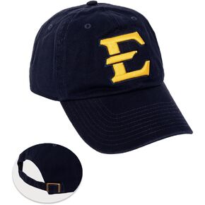Desert Cactus East Tennessee State University Baseball Hat ETSU Buccaneers Bucs Embroirderd Hats Cap Adjustable Cloth Strap Adult (Style A) Blue