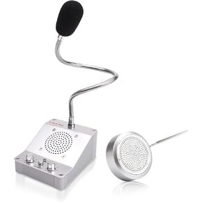 Window Intercom, Window Speaker Intercom System, 2 Way Voice Transmission, High Power Intercom for Bank,Hospital,Station,Store.