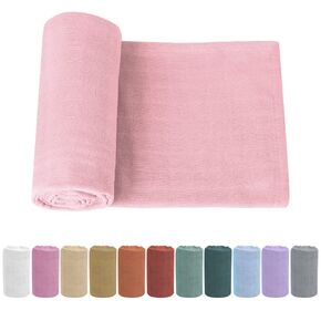 Muslin Swaddle Blanket - Soft, Silky Baby Receiving Wrap for Newborns - Unisex Design, Ideal for Boys and Girls - 47x47 Inches (120x120cm) - Large and Comfortable (Airplane & Cloud)