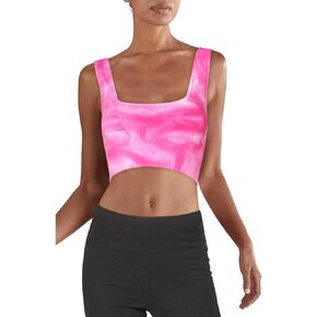 FP Movement by Free People Womens Good Karma Fitness Athletic Bra Pink M/L