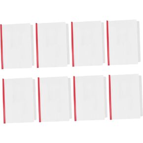 10pcs Drawer Folder Paper Protector Sleeve Clear Covers Resume Folders File Draw Rod Folders Office Binder Plastic File Folders A4 Rod Clamps for Files Student Tie Rod Pumping Rod