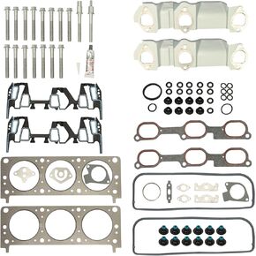 Head Gasket Set 2000 2001 2002 2003 2004 2005 for Chevy Impala; 1999-2003 for Chevy Malibu; 2001-05 for Pontiac Aztek; ‎2000-2003 for Buick Century 3.4L Engine Head Gaskets Kit