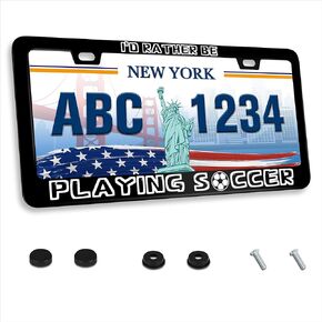 Rv There Yet License Plate Frame Adventure License Plate Holder Mobile Home Camping Stainless Steel Rust-Proof Auto Parts Decoration with Screws License Plate Cover for Men Women Youth 12x6 Inch