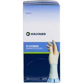 HALYARD* Surgical Glove, Polyisoprene/Neoprene Hybrid, 8.2 Mil Thick, Individually Wrapped Pairs, Powder-Free, Sterile, White