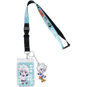 Hunter X Hunter Killua ID Badge Holder Breakaway Lanyard w/Acrylic Keychain