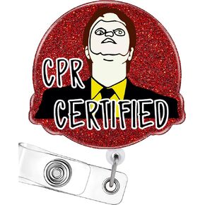Akkya Badge Reel Holder Retractable with ID Clip for Nurse Nursing Name Tag Card Cute Funny Fun ICU ER Nursing Student Teacher Doctor RN LPN Medical Assistant Work Office Alligator Clip Gift