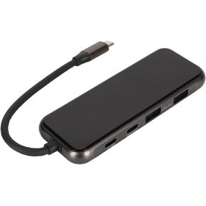 8 in 1 USB C Hub, USB C Multiport Adapter Docking Station with 4K, 3 USB 3.0 Data, PD Charging, SD/TF Card Reader, for Laptop Desktop PC Mobile Phones