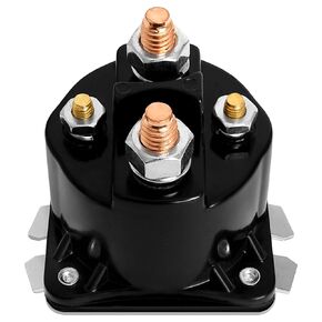 SAZ4201GJ Dump Trailer Solenoid Compatible with Prestolite Case Cat Trailer – Intermittent Duty Solenoid Relay Replace 7522 SAZ-4201ER KTI Unit 190107 (12 V 4 Terminal 100 Amp)