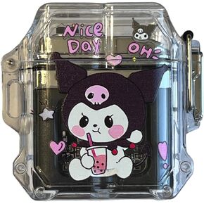 NIVEK Kuromi Transparent USB Charging Lighter Double Arc Waterproof Lighter Rechargeable Light Up Kitty KT Cat Melody Japanese Kawaii Astronaut Boba (Sleepy Melody)