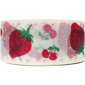 Wrapables Floral and Nature Washi Masking Tape, Strawberries and Cherries