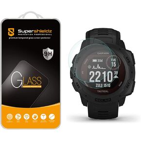 Supershieldz (2 Pack) Designed for Garmin Instinct 2S / Instinct 2S Solar Tempered Glass Screen Protector, Anti Scratch, Bubble Free
