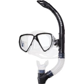 SCUBAPRO Currents Diving Mask Set with Snorkel, Black