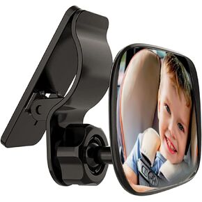 KEWAYO Automotive Interior Rearview Baby Mirror Wide Angle Convex Mirror for Infant Toddler Child Children Backseat Adjustable Rearview
