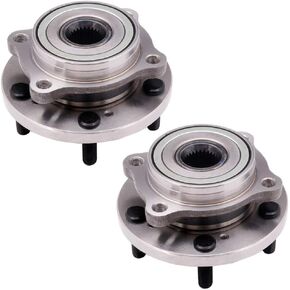 SCITOO Wheel Bearing and Hub Assembly Replaces 513219 Front fit for Mitsubishi Eclipse 2006-2012, for Mitsubishi Endeavor 2004-2008, for Mitsubishi Galant 2004-2012 Hub Bearing 5 Lugs Non-ABS [2pc]