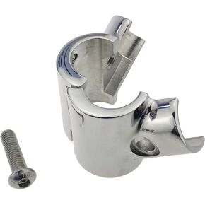 keehui Heavy Duty 316SS Boat Hand Rail Fitting- Polished 60 Degree T/Tee Hinged/Split Fitting 1" Tube