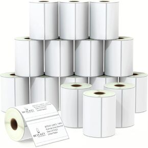 BETCKEY - 4" x 2.5" (102 mm x 64 mm) Shipping & Multipurpose Labels Compatible with Zebra & Rollo Label Printer,Premium Adhesive & Perforated [2 Rolls, 1240 Labels]