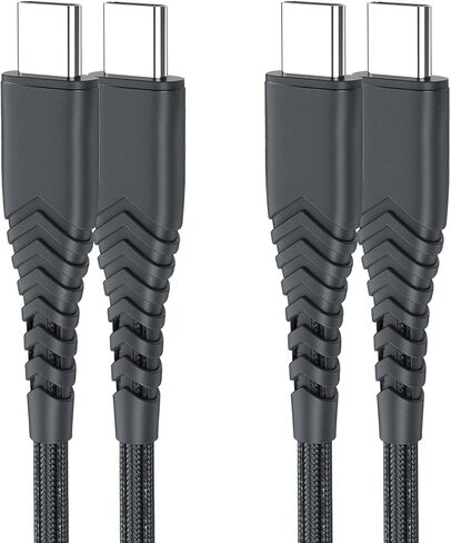 Long USB C to USB C Cable 10FT 2Pack Charger Cord for Samsung Galaxy S24/S23/S23 Plus/S23 Ultra/S22 S21 FE 5G,Note 10/20,Z Flip 5 4,Fold 4 5,iPhone 15 Pro Max,Pixel 8 7 Pro 7A,60W Fast Charge Charging in Saudi Arabia