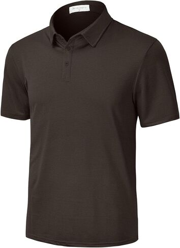Derminpro Men's Dry Fit Short Sleeve Moisture Wicking Athletic Heather Summer Golf Polo Shirts in Saudi Arabia
