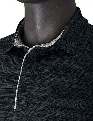 Derminpro Men's Dry Fit Short Sleeve Moisture Wicking Athletic Heather Summer Golf Polo Shirts in Saudi Arabia