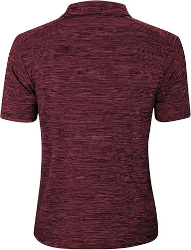 Derminpro Men's Dry Fit Short Sleeve Moisture Wicking Athletic Heather Summer Golf Polo Shirts in Saudi Arabia
