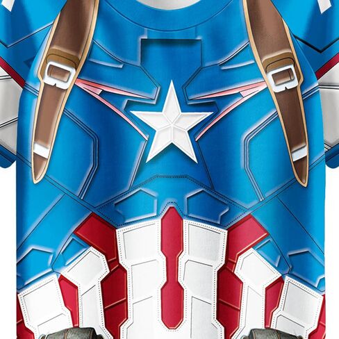 Superhero Pullover Swimsuit Set 3pcs Boys Suits Swim Cap Costume Outfit 4-12 Years in Saudi Arabia