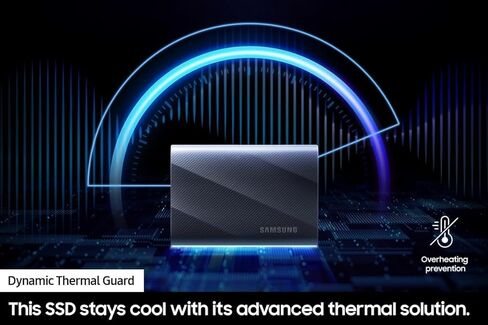 Samsung Portable SSD T9 1TB: Ultra-Fast USB 3.2 Gen2x2, Cooling Tech - Black (2-Pack) in Kuwait