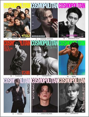 Cosmopolitan Magazine Korean AUG 2023 ATEEZ (Cover F : Yeosang) in Saudi Arabia
