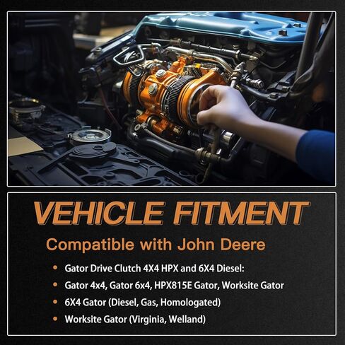 AM140986 Primary Drive Clutch Compatible with Joh-n Deer-e Gator Drive Clutch 4X2 4X4 HPX and 6X4 Diesel AM138487 AM134011 AM128795 in Kuwait