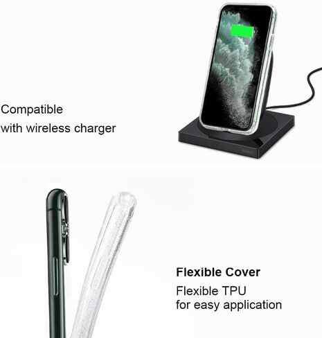 حافظة JJGoo متوافقة مع هاتف iPhone 11 Pro Max، حافظة هاتف شفافة وناعمة ومضادة للصدمات ورفيعة - 6.5 بوصة in Kuwait
