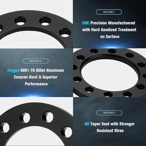 4PCs 6x5.5 Wheel Adapters w/ 108mm Bore & 6mm Thickness fit Chevy Colorado Silverado Suburban, GMC Canyon Sierra, 6x135mm 6 Lug Wheel Spacers for Ford F150, 4Runner Tacoma Tundra FJ Cruiser, Ram 1500 in Saudi Arabia