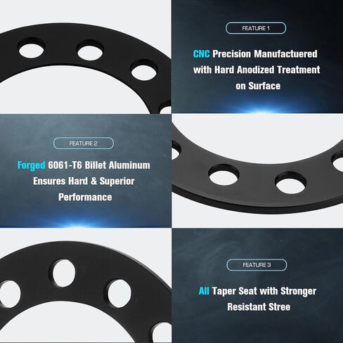 4PCs 6x5.5 Wheel Adapters w/ 108mm Bore & 6mm Thickness fit Chevy Colorado Silverado Suburban, GMC Canyon Sierra, 6x135mm 6 Lug Wheel Spacers for Ford F150, 4Runner Tacoma Tundra FJ Cruiser, Ram 1500 in Saudi Arabia
