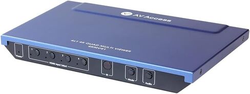AV Access 4x1 4K HDMI Multiviewer Switch Screen Divider 4 HDMI Screen Splitter with Seamless Switching, 4K/1080p HDMI Out, Split Screen, 3 Way Control, IR Extension Remote + RS232 Control in Saudi Arabia