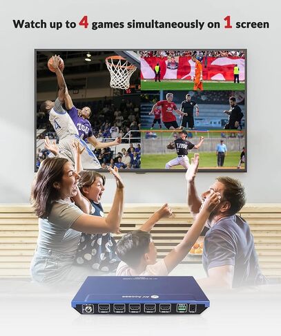 AV Access 4x1 4K HDMI Multiviewer Switch Screen Divider 4 HDMI Screen Splitter with Seamless Switching, 4K/1080p HDMI Out, Split Screen, 3 Way Control, IR Extension Remote + RS232 Control in Saudi Arabia