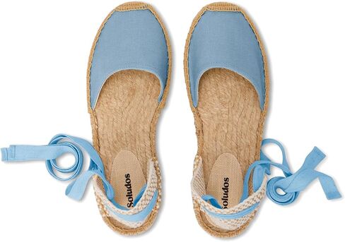 Soludos Women's Lauren Lace Up Espadrille Flat Sandal in Saudi Arabia