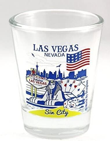 Las Vegas Nevada Great American Cities Collection Shot Glass in Saudi Arabia